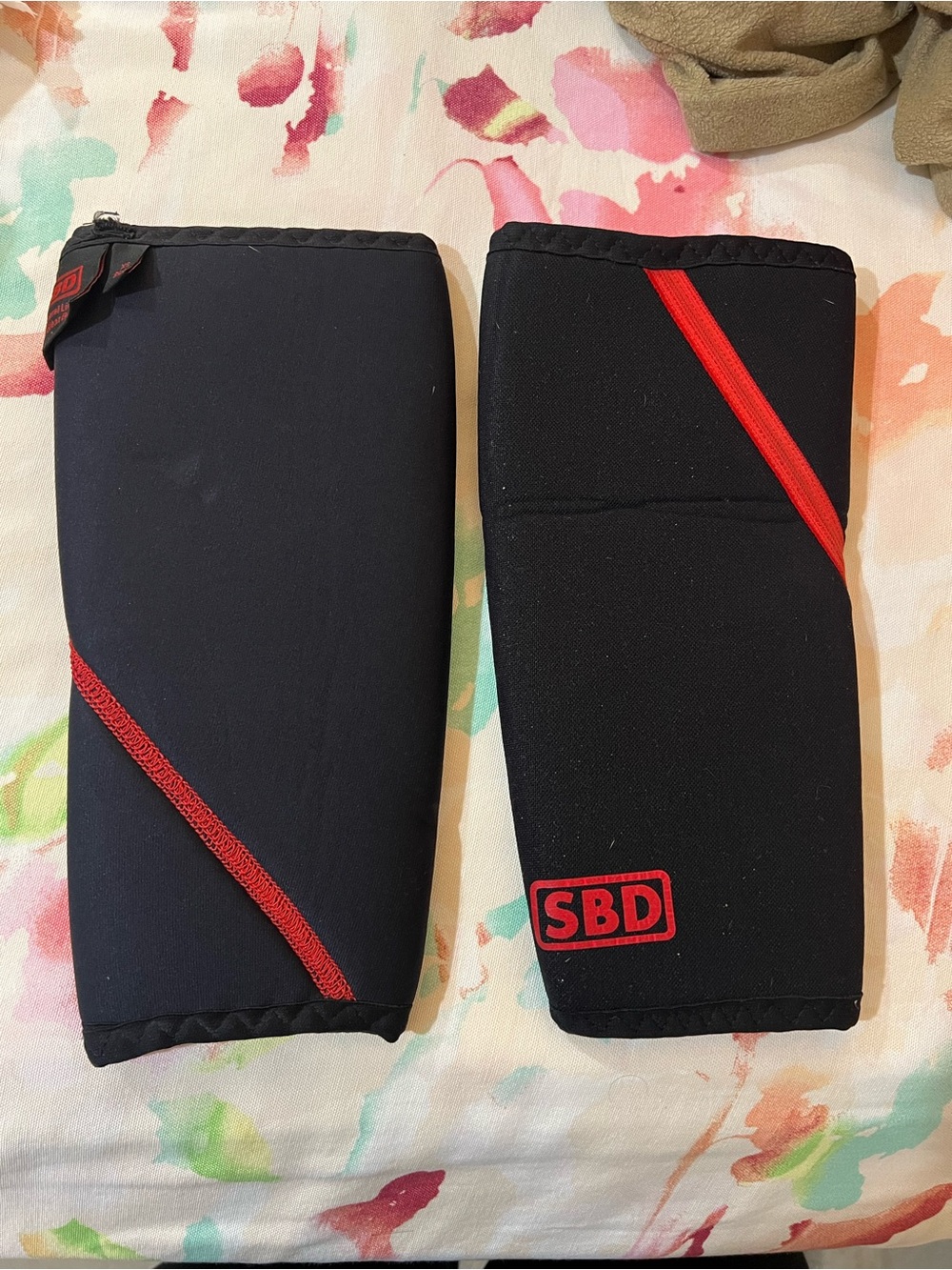 SBD Black and Red Knee Sleeves - Men’s Support Sleeves